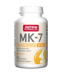 Jarrow Formulas - MK-7-vitamin K2 180 µg + 30 mjukgelkapslar