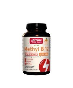 Jarrow Formulas - Metylkobalamin B12 2500 μg Tropisk smak + 100 veganska tuggtabletter