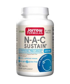Jarrow Formulas - N-A-C Sustain 600 mg + 60 tabletter