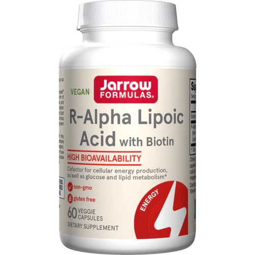 Jarrow Formulas - R-alfa-liponsyra med biotin + 60 kapslar