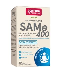 Jarrow Formulas - S-adenosylmetionin 400 mg + 60 tabletter