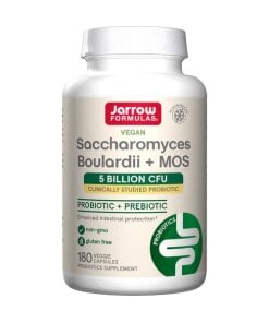 Jarrow Formulas - Saccharomyces boulardii + MOS + 180 veganska kapslar