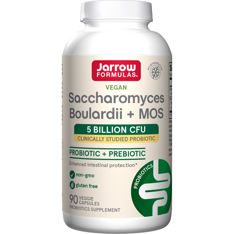 Jarrow Formulas - Saccharomyces boulardii + MOS + 90 vegetabiliska kapslar
