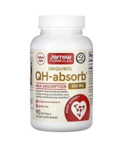 Jarrow Formulas - Ubiquinol QH-Absorb 200 mg + 90 mjuka gelkapslar