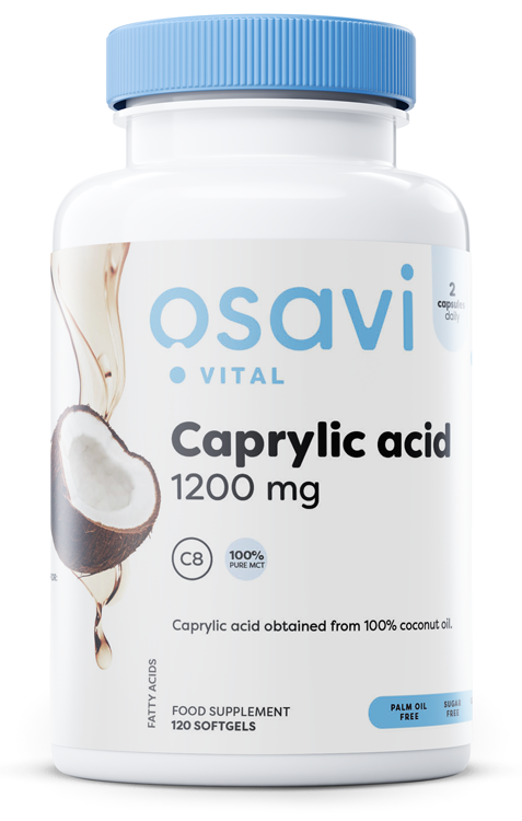 Kaprylsyra 1200mg – 120 Softgels
