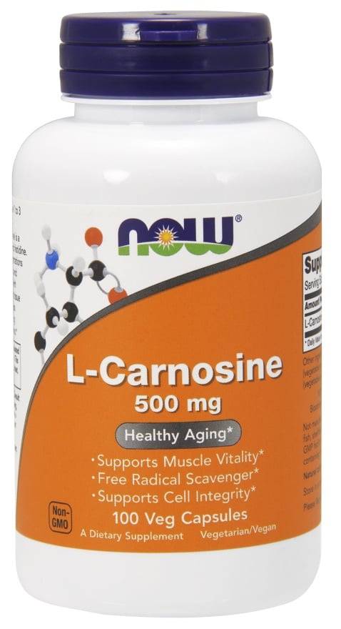 L-Carnosine 500 mg – 100 vegetabiliska kapslar
