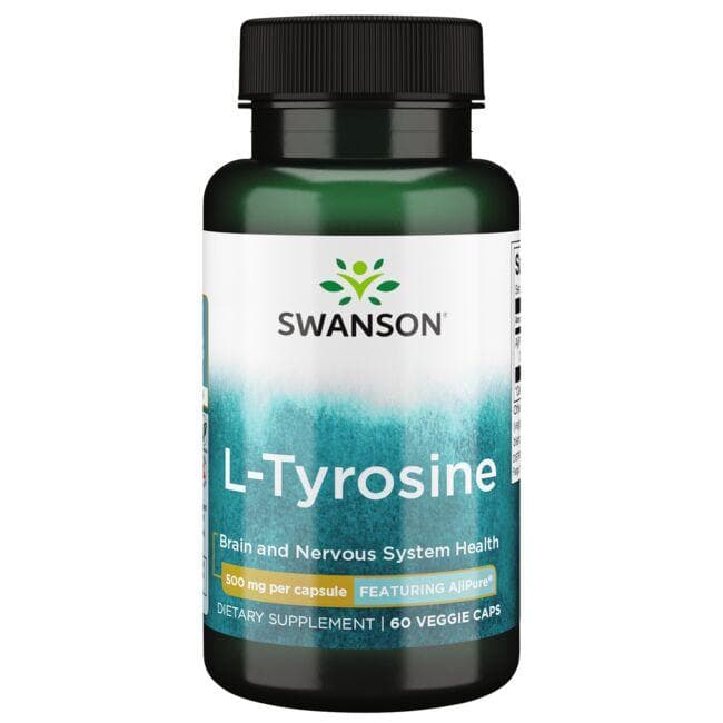 L-tyrosin - 500 mg + 60 kapslar