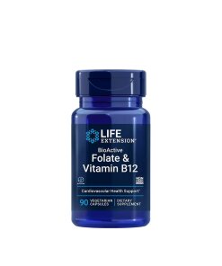 Life Extension - BioActive Folat och Vitamin B12 + 90 vegetariska kapslar