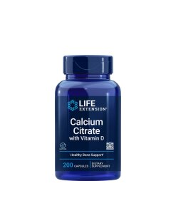 Life Extension - Kalciumcitrat med D-vitamin + 200 kapslar