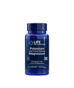 Life Extension - Långtidsverkande magnesium med kalium + 60 veganska kapslar