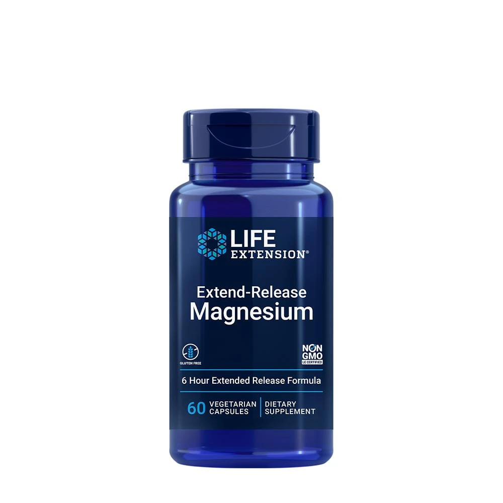 Life Extension - Magnesium med långsamt frisättande + 60 Vcaps