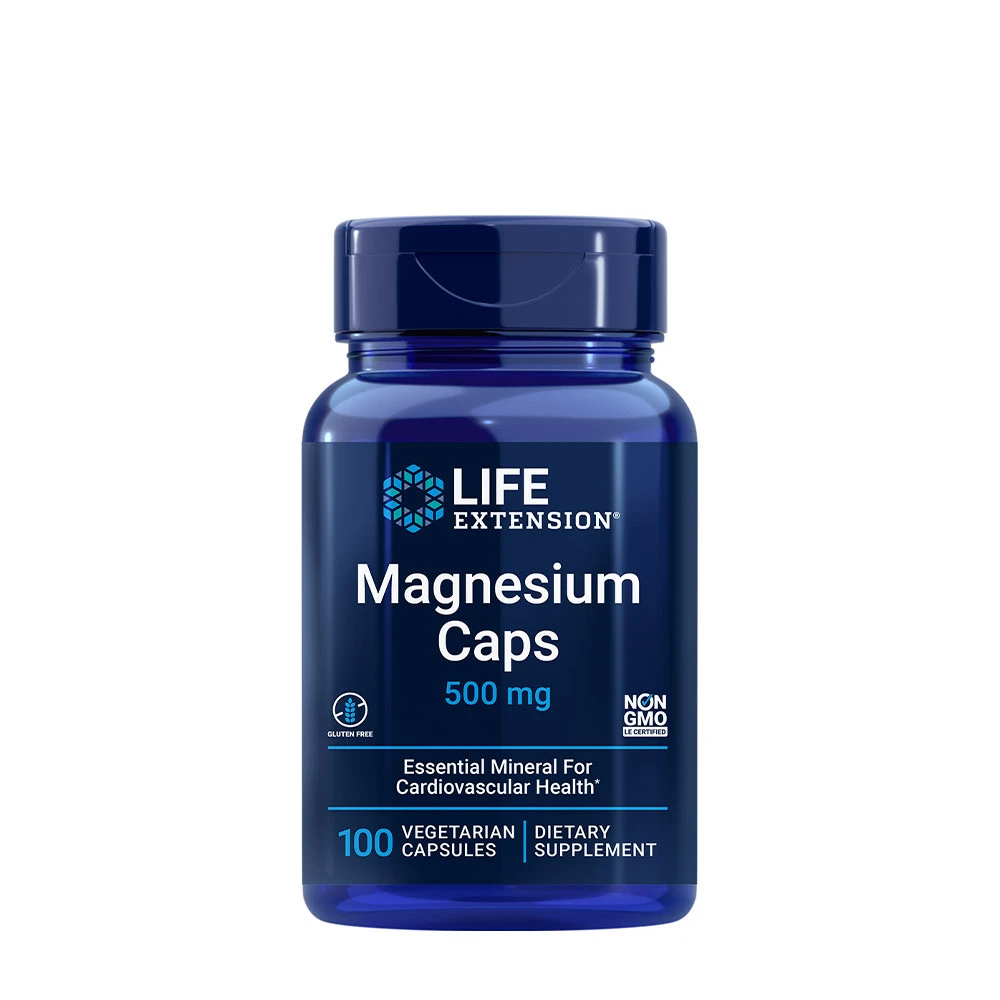 Life Extension - Magnesiumkapslar 500 mg + 100 veggiekapslar