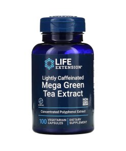Life Extension - Mega grönt teextrakt lätt koffeinhaltigt + 100 kapslar
