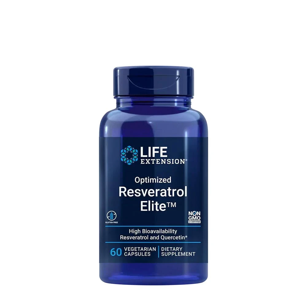Life Extension - Optimerad Resveratrol Elite + 60 vegetabiliska kapslar