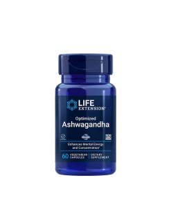Life Extension - Optimerad ashwagandha-extrakt + 60 vegetariska kapslar