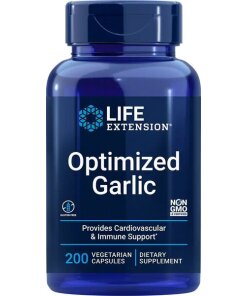Life Extension - Optimerad vitlök + 200 vegetabiliska kapslar
