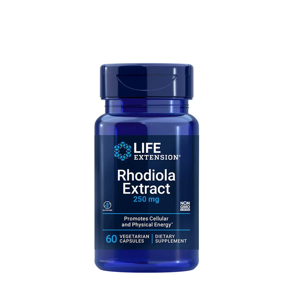 Life Extension - Rhodiola rosea-extrakt + 250 mg