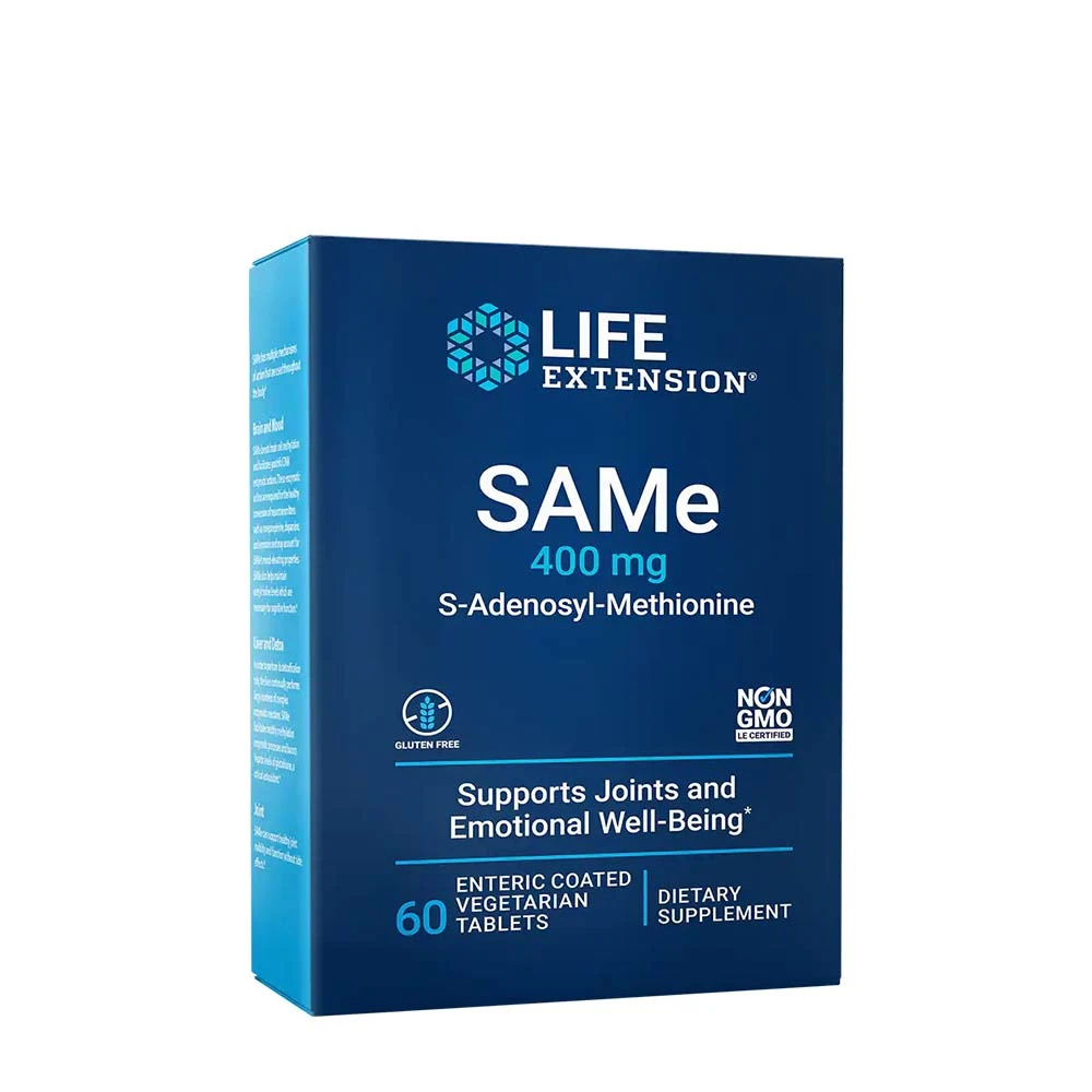Life Extension - S-adenosylmetionin 400 mg + 60 enterokapslade tabletter
