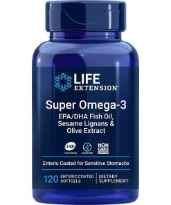Life Extension - Super Omega-3 EPA/DHA med sesam-lignaner och olivextrakt + 120 enteric-belagda mjukgelkapslar