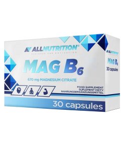 MAG B6 670mg – Magnesium & Vitamin B6 – 30 Kapslar