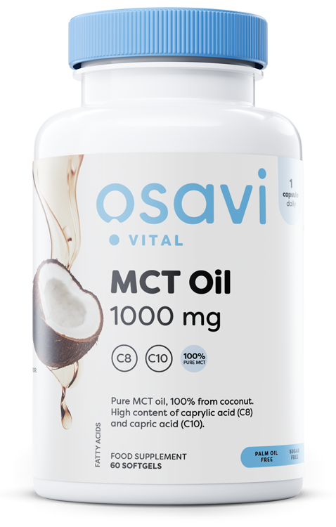 MCT-olja 1000mg – 60 mjukgelékapslar