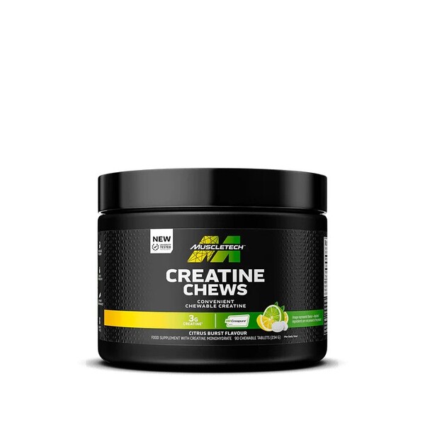 MuscleTech - Kreatin-tuggtabletter Citrus Burst-smak + 90 st