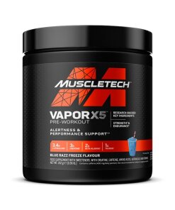 MuscleTech - Vapor X5 Före träning Blå Hallon + 252g