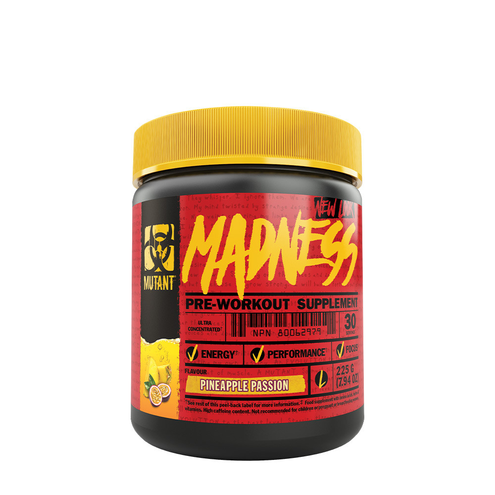 Mutant - Madness Pre-Workout Ananas och passionsfrukt + 225 g