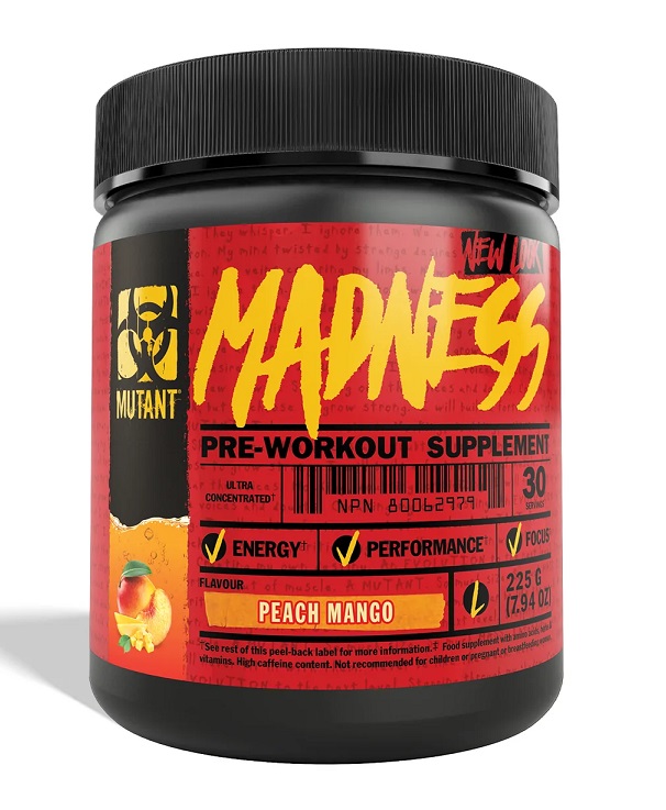 Mutant - Madness pre-workout persika mango + 225 g
