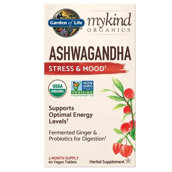 Mykind Organics Ashwagandha – 60 veganska tabletter