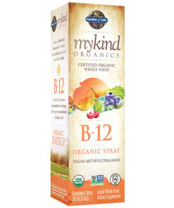 Mykind Organics B-12 Organic Spray – Ekologisk B12-spray med Hallonsmak – 58 ml
