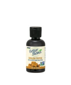NOW - Bättre Stevia Flytande engelsk karamell + 59 ml