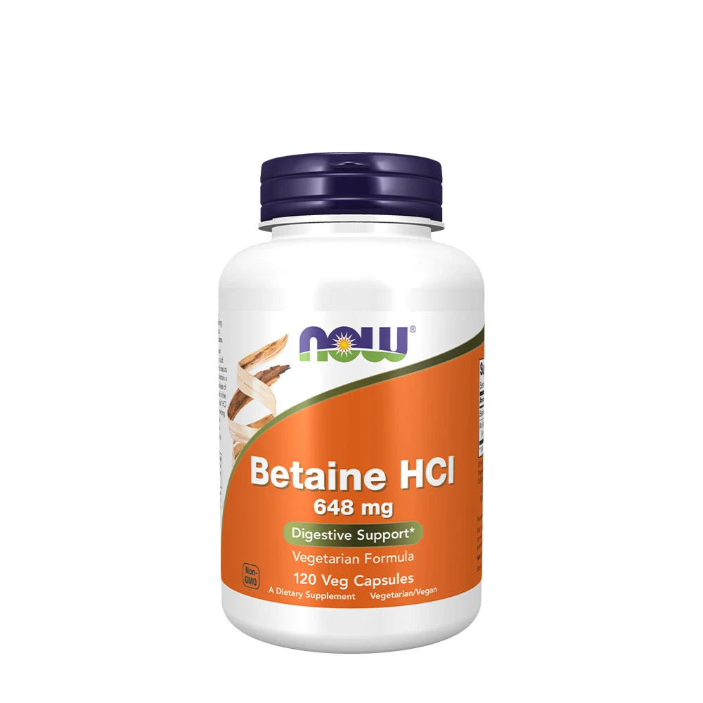 NOW - Betaine HCl 648 mg