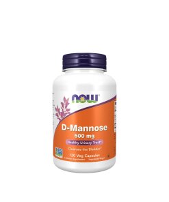 NOW - D-Mannose 500 mg + 120 vegetariska kapslar