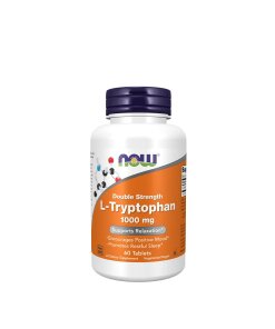 NOW - Dubbel styrka L-tryptofan 1000 mg + 60 tabletter