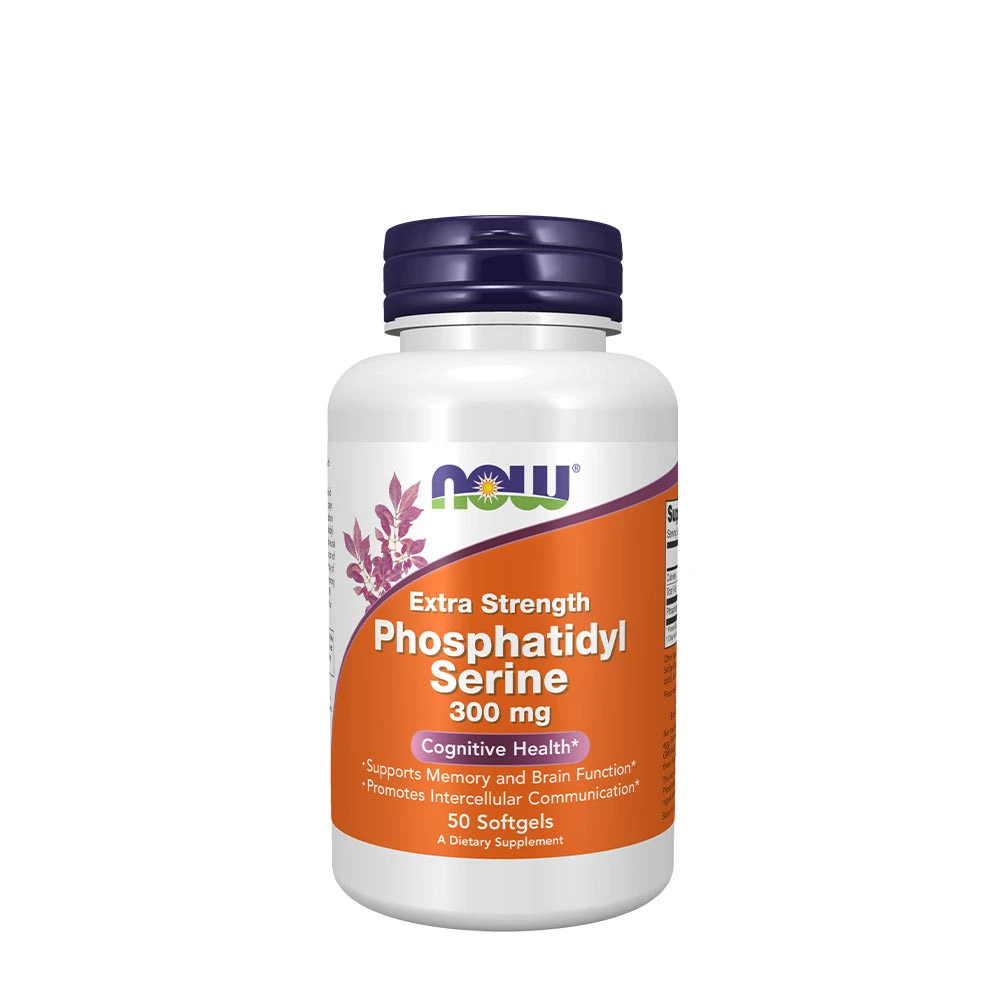 NOW - Extra stark fosfatidylserin 300 mg + 50 mjukgelkapslar
