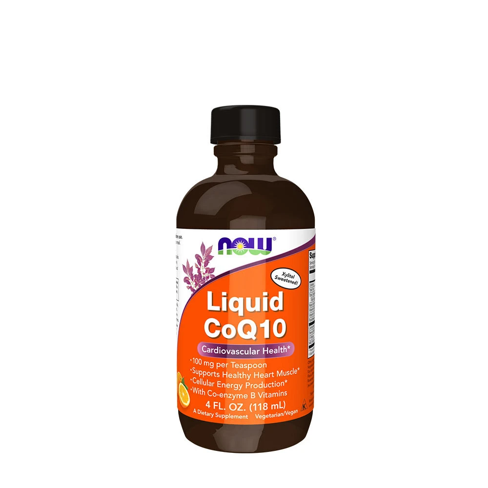 NOW - Flytande CoQ10 apelsinsmak + 118 ml