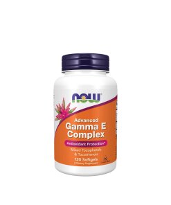 NOW Foods - Avancerad Gamma E-komplex + 120 mjuka kapslar