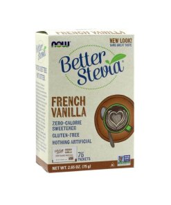NOW Foods - Better Stevia Fransk vanilj + 75 påsar