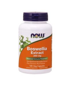 NOW Foods - Boswelliaextrakt plus gurkmeja rotextrakt 250 mg + 120 kapslar