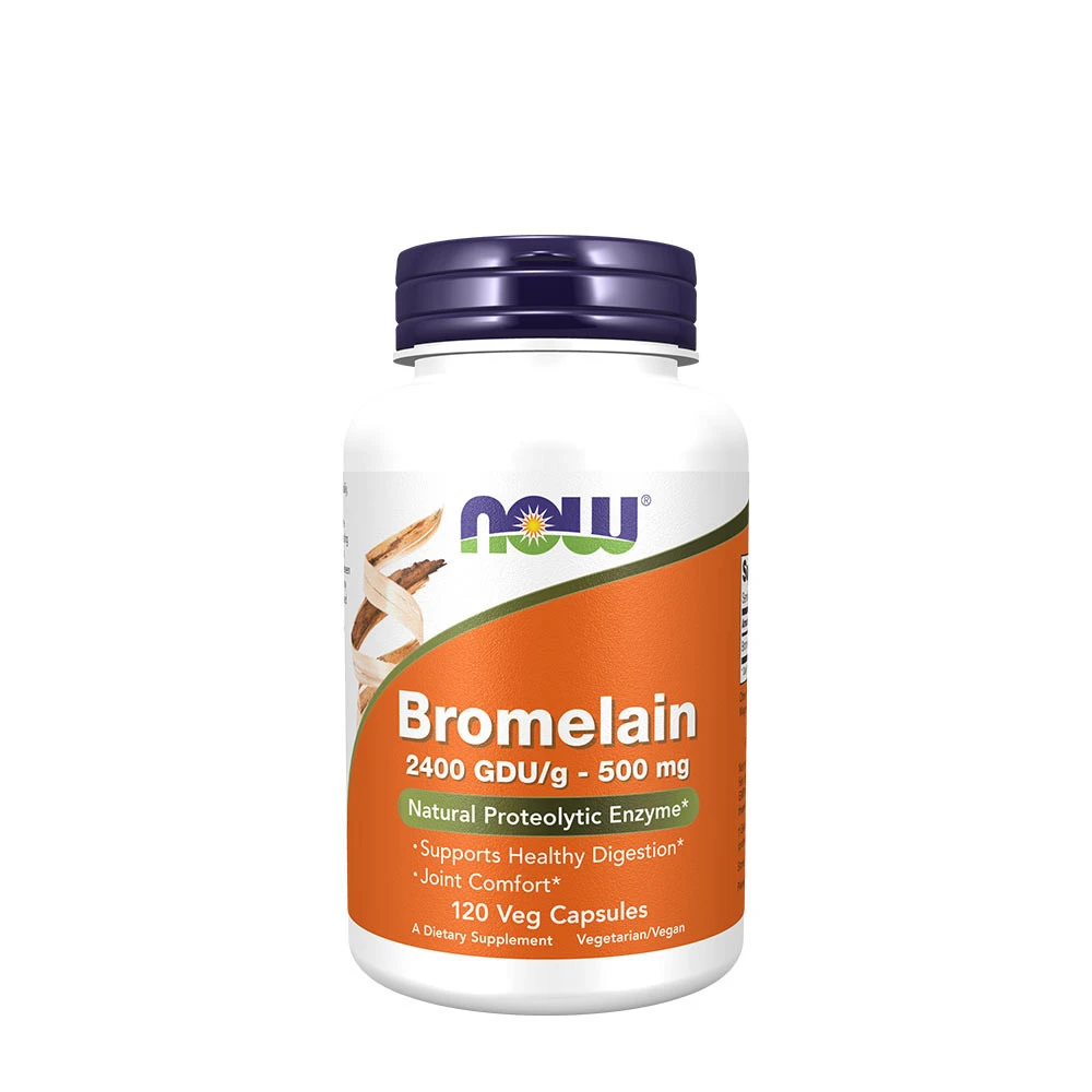 NOW Foods - Bromelain 500 mg + 120 kapslar