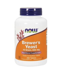 NOW Foods - Bryggerjästtabletter + 200 tabletter