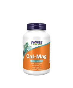 NOW Foods - Cal-Mag med B-komplex och C-vitamin + 100 tabletter
