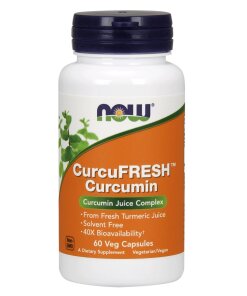 NOW Foods - CurcuFRESH Curcumin-kapslar + 60 vegetariska kapslar
