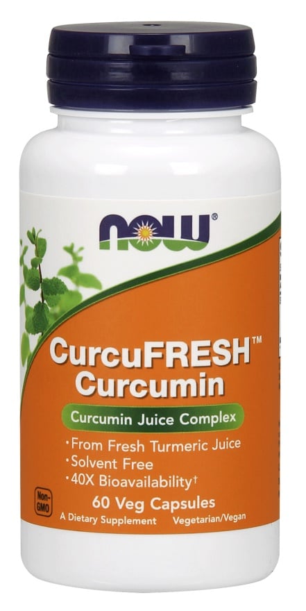 NOW Foods - CurcuFRESH Curcumin-kapslar + 60 vegetariska kapslar