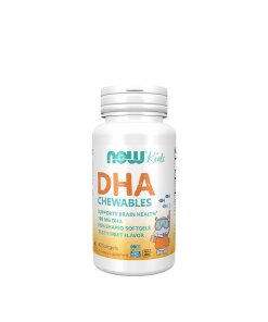 NOW Foods - DHA-fiskolja för barn 100 mg + 60 mjuka gelkapslar
