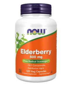 NOW Foods - Fläderbär 500 mg + 120 veganska kapslar