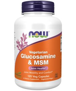 NOW Foods - Glukosamin och MSM vegetariska kapslar + 120 kapslar