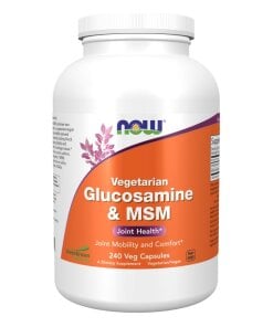 NOW Foods - Glukosamin och MSM vegetariska kapslar + 240 kapslar