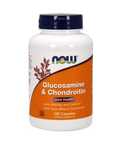 NOW Foods - Glukosamin och kondroitin med koncentrat av spårmineraler + 120 kapslar